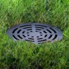 StormDrain 6" Outdoor Square Drain Grate Cover - Fits 6"