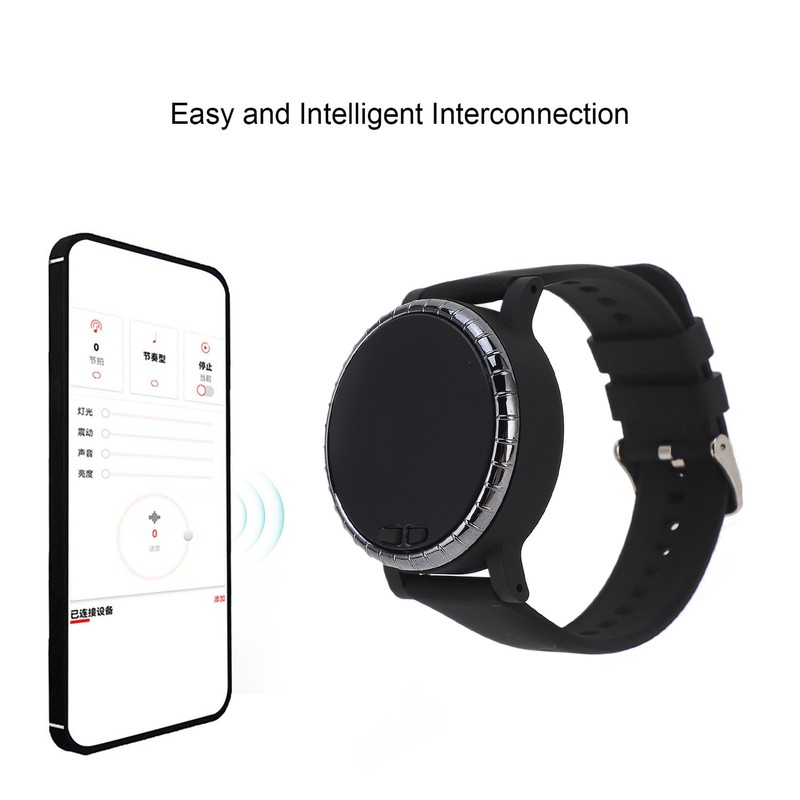 Metronome Wrist Watch Wearable Vibrating BT Connection Multi Functional for