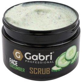 Gabri Professional Face Scrub, Gentle Exfoliation, Natural Extracts, Moisturising,For all skin types,Face Exfoliator For Soft, Smooth Skin, Salon, Barber & Home Use (Cucumber, 300 g (Pack of 1))