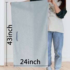 Chloven Jumbo Large Microfiber Hair Towel Wrap for Women,Anti Frizz Hair Drying Towel with Elastic Strap,Super Absorbent,Ultra-Soft Extra Large Hair Wrap Towels,Fast Drying Hair Turbans for Wet Hair