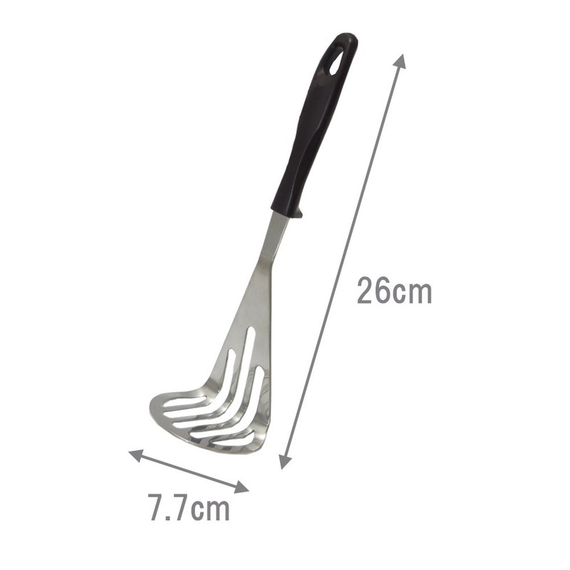 Takagi Stainless Steel Masher, Dark Brown, Total Length 10.2 inches