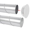 Semetall 7 Inch Metal Tee Cap - Round Dryer Vent