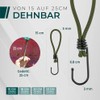 CargoVA® – 10 Bungees with Hooks and Practical Bag –
