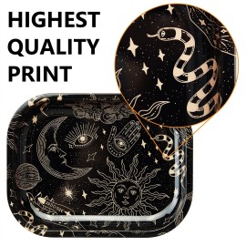 Magic Printing Rolling Tray Set with Grinder, Metal Rolling Tray Combo Kit Gift