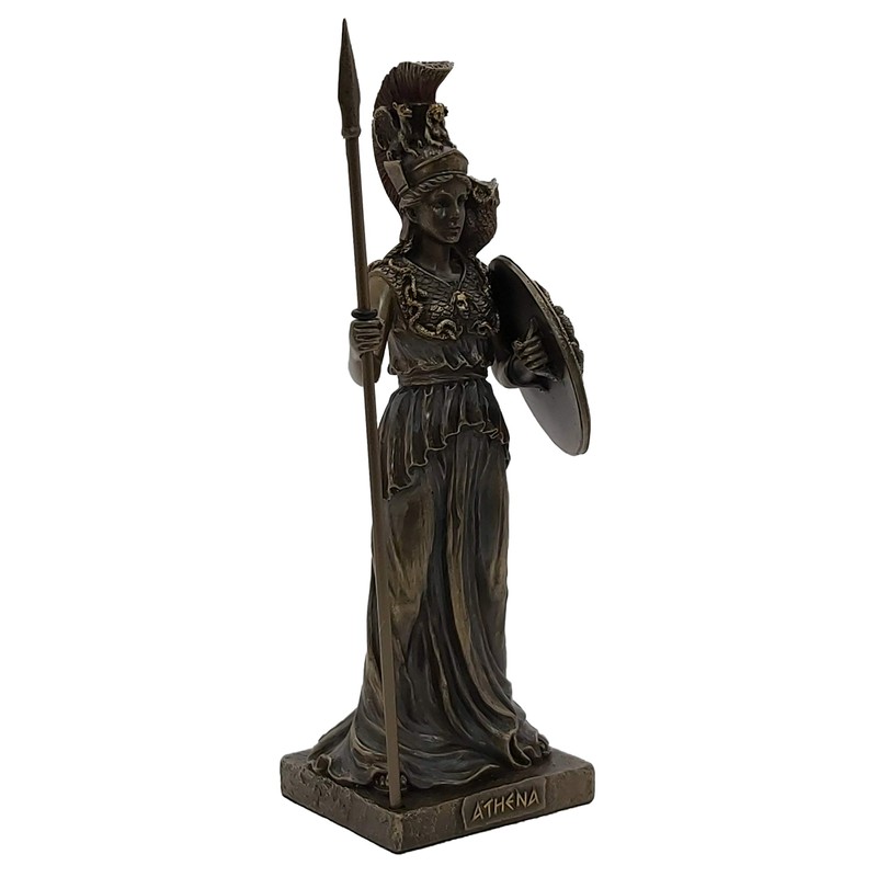 Veronese Design Ancient Greek Goddess Athene/Minerva with Shield (Decorative Bronze