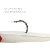 Croch 10Pcs Soft Fishing Lures Jig Head with T Tail