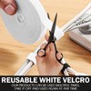 White Velcro 0.6" x 33ft, White Velcro Cable Ties, Double
