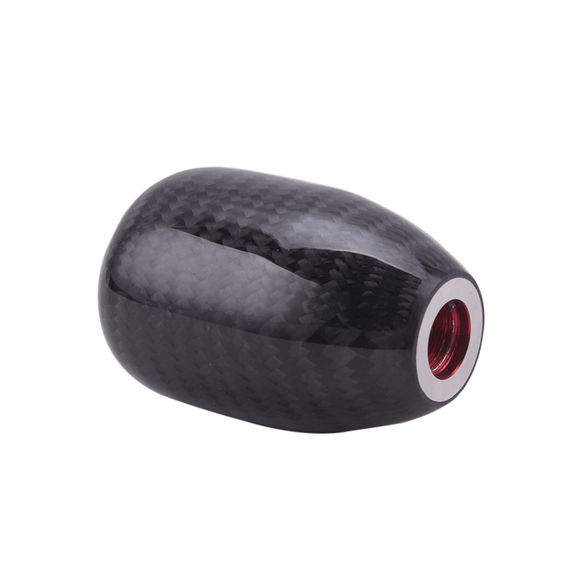 Carbon Fiber Shift Knob Gear Shifter Knobs with 3 Adapter