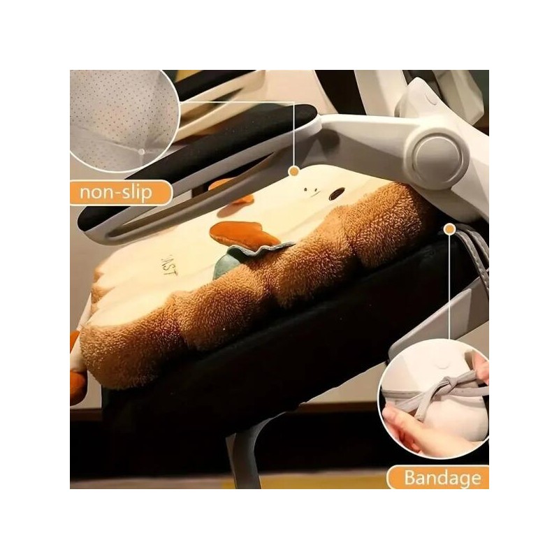 1pc 시뮬레이션 토스트 쿠션 박제 소파 메모리 장식 좌석 쿠션