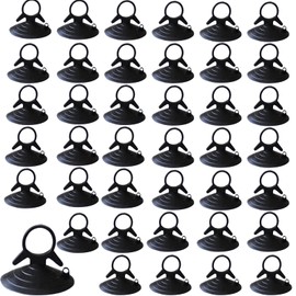 DIZLAS Suction Cup Strong 40-Piece Sun Shade Suction Hook Sunburn Car Window Fix Clip Replacement (Black)