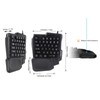 One Handed Gaming Keyboard 35 Keys Waterproof Wide Palm Rest
