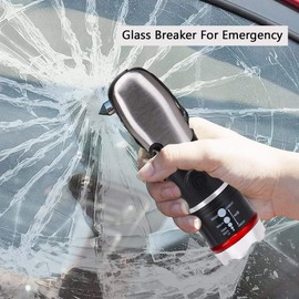 BUY LOW SELL LOW Multi Tool LED Flashlight, All in One Tool Light for Emergency, Camping and Cars with Glass Breaker and Seatbelt Cutter (Black)