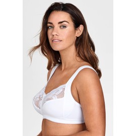 Miss Mary of Sweden Lovely Lace Non-Wired Bra - White, size: 40B