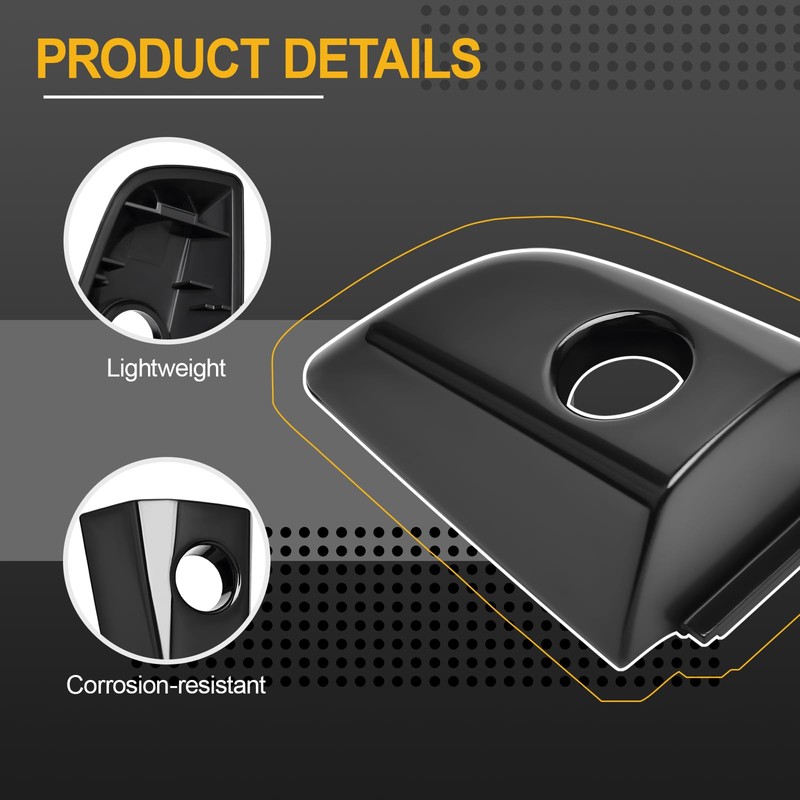 ZyloPlinx Driver Side Outer Door Handle Lock Cylinder Cover w/Hole