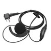 Walkie Talkie Headset Intercom 2 Way Radio Black Earphones Universal