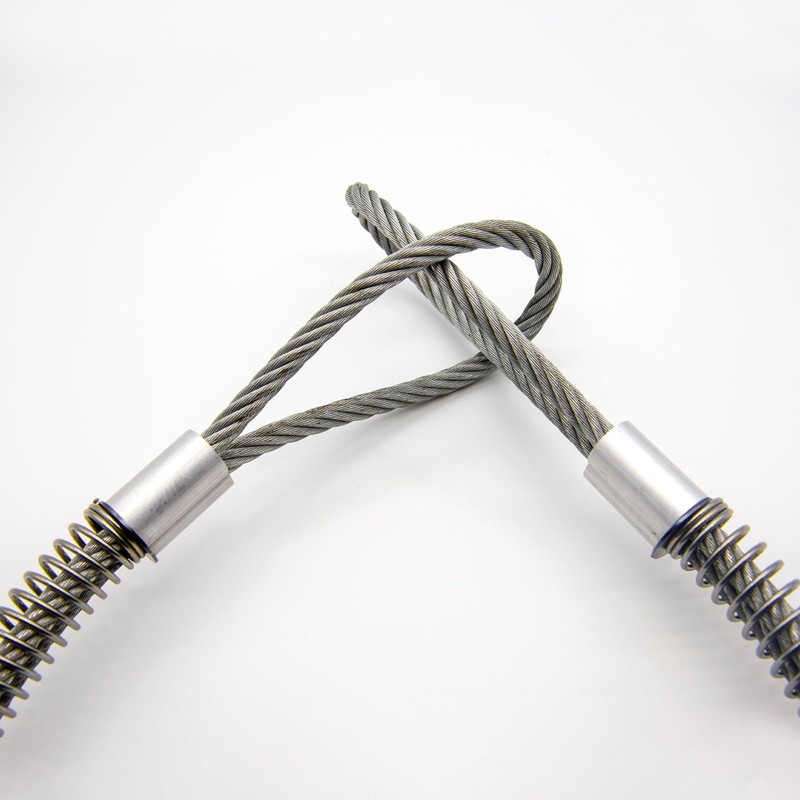 M METERXITY 100-Pack Aluminum Crimping Loop Sleeves, 1.2mm 3/64" Single