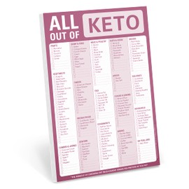 Knock Knock All Out of Pad (Keto), Keto Diet Grocery List Note Pad, 6 x 9-inches (Keto Version)