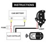 LEADTOPS Heavy Duty LED Light Bar 400Watts Load Wiring Harness