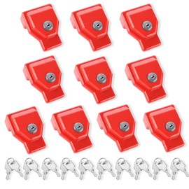 NAKANEKO Glad Hand Lock Heavy Duty Aluminum Without Keyed Alike 10 Pack Air Brake Glad Hand Lock for Tractor Trailer