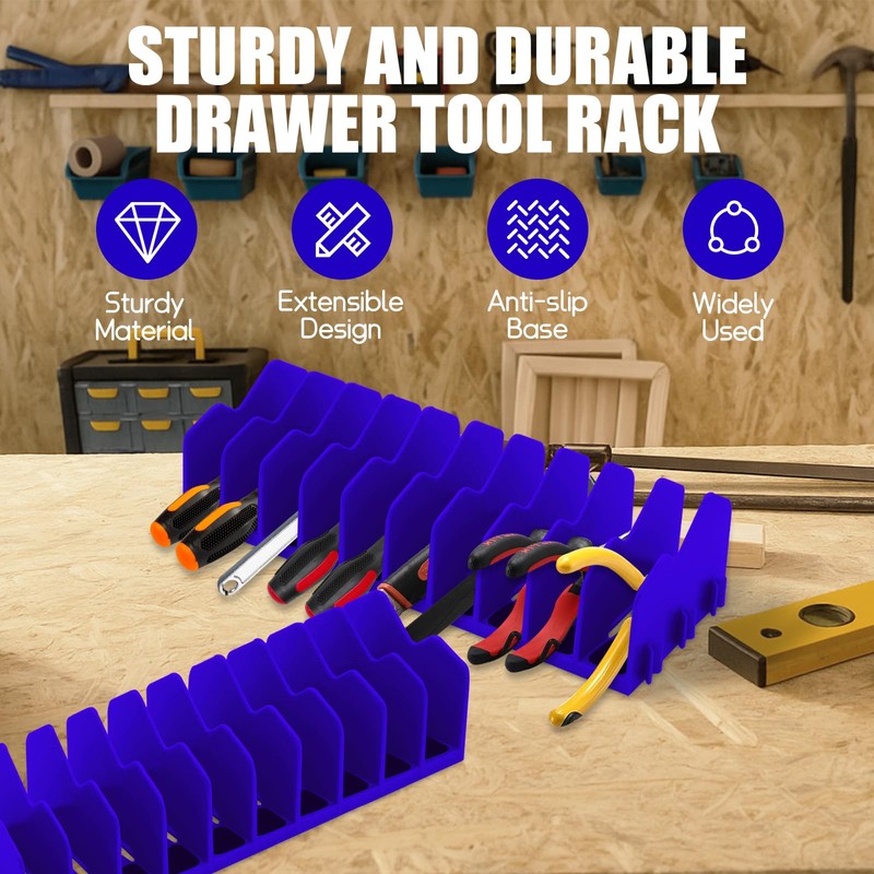 Eikovia Plier Orgainzer, 2 Pack ​Pliers Orgainzer Rack, 20 Slots