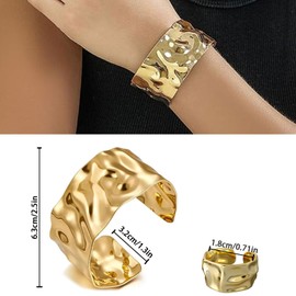 AYNKH Women Bracelet Cuff Same Ring Adjustable Alloy Boho Bracelet with Coil Birthday Gift for Girls Birthday Gifts 45cm Zinc, Metal