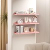 RYOFOBETTO 22 inches Long Floating Shelves, Bathroom Decor Shelves Over