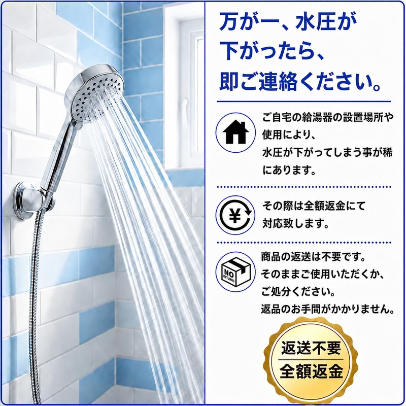 【Dermatologist-Supervised】Shower Hose 5.9 ft (1.6 m) Compatible with 10 Major