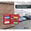 AdirOffice Steel Combination Lock Keys Cabinet Security Storage Box Organizer