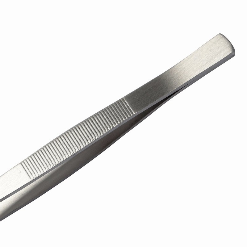 BinaryABC Stamp Tweezers Philately Collector Tools 2pcs (Silver)