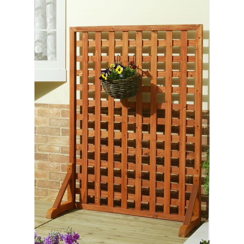 Takasho Lattice Stand Natural Wood Set of 2