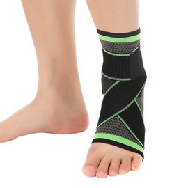 Ankle Compression Taping Support for Achilles Tendon & Malleolus Ankle Taping Support 2 - Green M 2ea