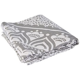 Soleil d'Ocre Mumbai Fouta, Cotton, Grey, 180 x 180 cm