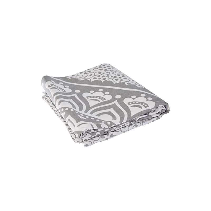 Soleil d'Ocre Mumbai Fouta, Cotton, Grey, 180 x 180 cm
