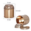 Merkaunis 6 Pack Tea Tin Canister with Airtight Double Lids