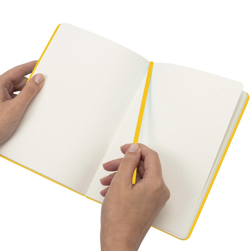 Bullet Journal A5 Dotted Notebook with Faux Leather Hardback Cover