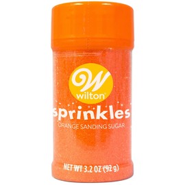 Wilton Sparkling Sugar Decorating Sprinkles, 3.25 oz., Orange