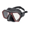 SEAC Unisex Adult Eagle Mask for Freediving and Spearfishing Black/Red