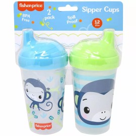 Fisher-Price Fisher Price Monkey Design Sippy Cup 10 Oz cup 2 Pk Cudlie