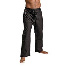 Ronin Heavy Weight 12oz. Cotton Karate Pants (Black, 7)