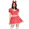 Leg Avenue 2 PC Polka dot dress with ruched sweetheart