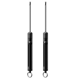 Fishing Hook Remover Tool, 2PCS Quick Removal Unhooking Tool, Quick Removal Device Fishing Hook Extractor Tool, Fishing Disgorger Fishing Hook Fishing Gear Accessories (Black)