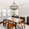 6-Light Farmhouse Chandelier for Dining Room 21.65”Rustic Chandeliers Imitation Wood