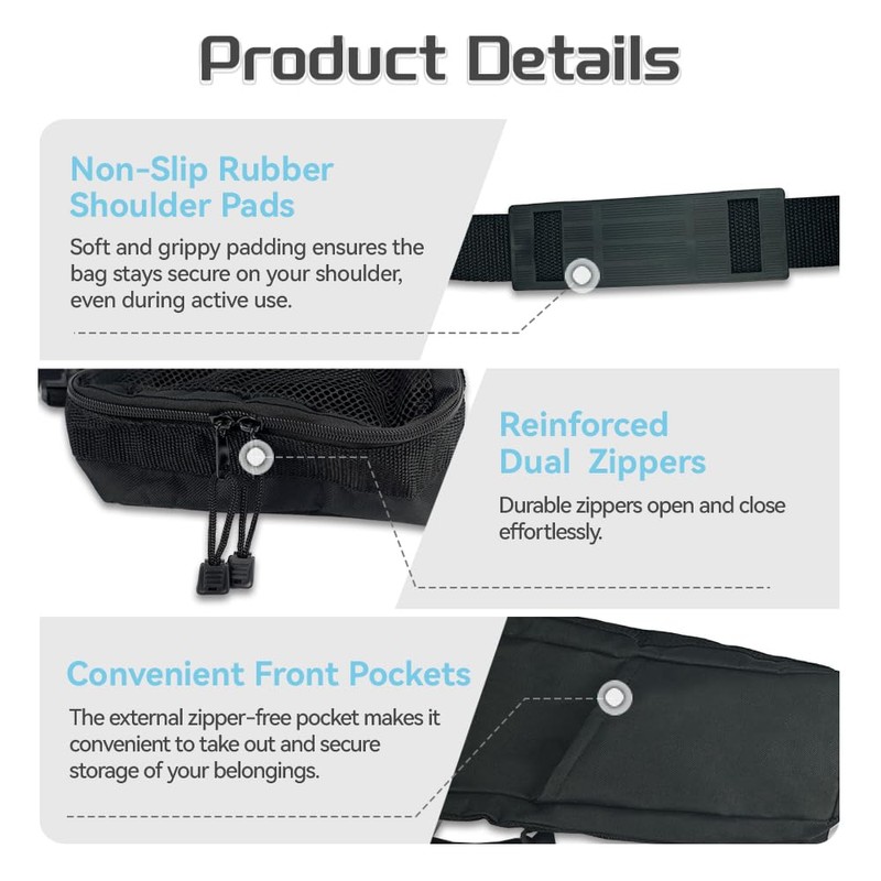 Portable Oxygen Shoulder Bag for A, B(M6), C(M9), D, M2,