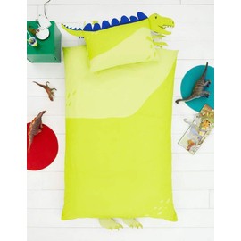 Bedding Home Kids Dinosaur Bedding Single | Breathable Boys Bedding Toddler Quilt Cover | Dino Print Animal Bedding Single (Dinosaur Shaped)