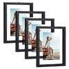 Trwcrt 4x6 Floating Picture Frames Set of 4, Double Glass