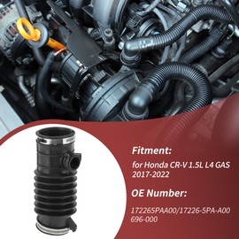 HEROFFIX Air Intake Hose Tube with Clamps for Honda CR-V 1.5L L4 GAS 2017-2022 DOHC Turbocharged Intake Duct Tube No.172265PAA00/17226-5PA-A00/696-000
