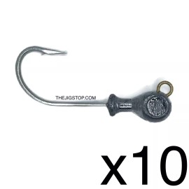THEJIGSTOP.COM The "Ultimate" Barrel head jig 10pk DIY Tie your own Flairhawks SNOOK STRIPPER - 1OZ