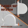 badaren Roller Shutter Belt Winder, Screw-On Winder -180° Rotation -