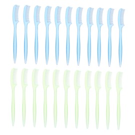 FRCOLOR Sets Lash Extension Tool Kit Eyelash Comb Brow Brush Makeup Brush Angled Tip for Mascara Removal Brow Styling Pcs Random