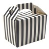 10 x Stripe Design Children/Kids Party Boxes Carry Food Meal